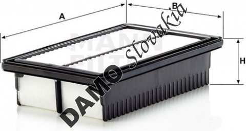 Vzduchový filter MANN FILTER C 25 002