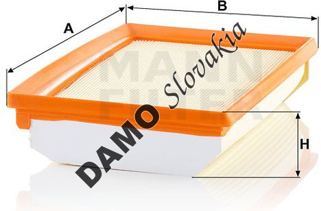 Vzduchový filter MANN FILTER C 25 033