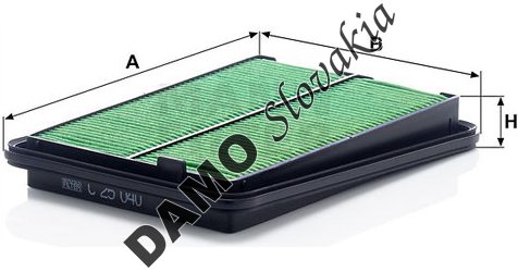 Vzduchový filter MANN FILTER C 25 040
