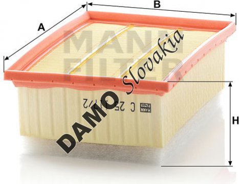 Vzduchový filter MANN FILTER C 25 117/2
