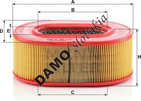 Vzduchový filter MANN FILTER C 25 124