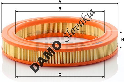 Vzduchový filter MANN FILTER C 2634/1