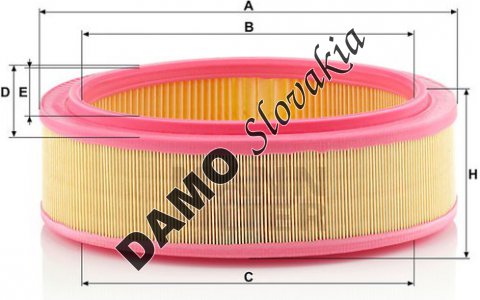 Vzduchový filter MANN FILTER C 2672/1