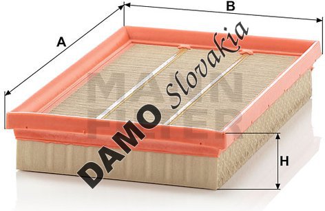 Vzduchový filter MANN FILTER C 2683