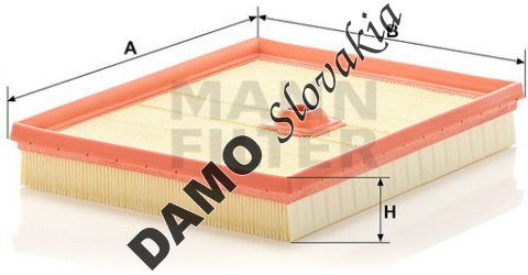 Vzduchový filter MANN FILTER C 2695/2