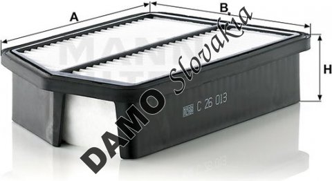 Vzduchový filter MANN FILTER C 26 013