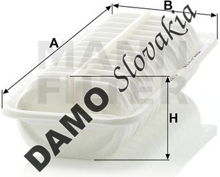 Vzduchový filter MANN FILTER C 2715