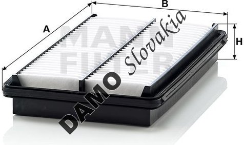 Vzduchový filter MANN FILTER C 2726