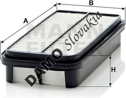 Vzduchový filter MANN FILTER C 2736/1