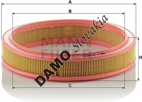 Vzduchový filter MANN FILTER C 2736/2