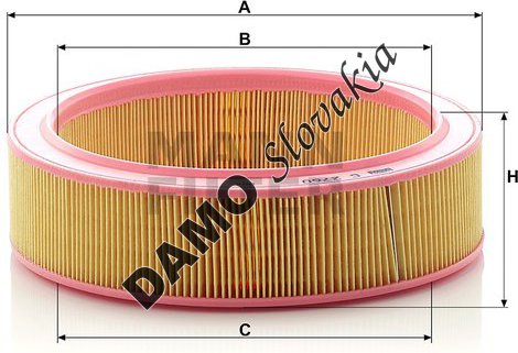 Vzduchový filter MANN FILTER C 2760