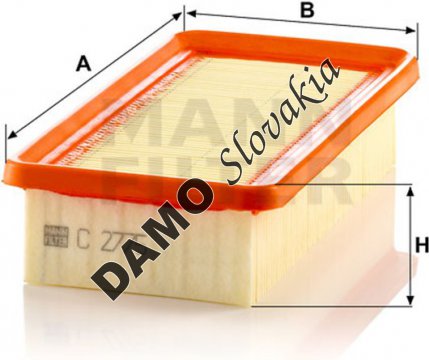Vzduchový filter MANN FILTER C 2775