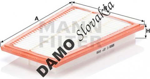Vzduchový filter MANN FILTER C 27 006