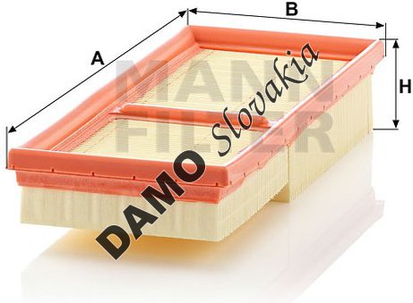Vzduchový filter MANN FILTER C 2861-2