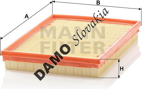 Vzduchový filter MANN FILTER C 2880
