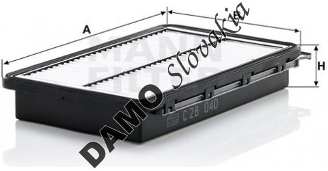 Vzduchový filter MANN FILTER C 28 040