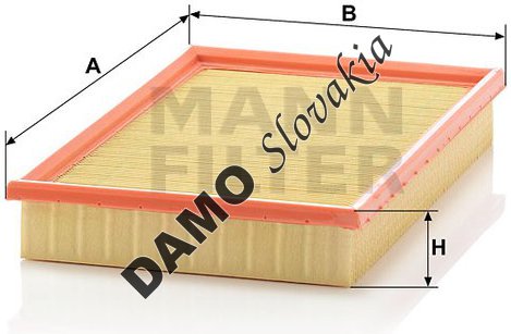 Vzduchový filter MANN FILTER C 2999