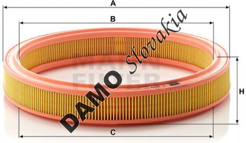 Vzduchový filter MANN FILTER C 3034