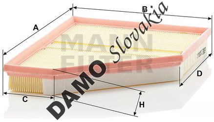 Vzduchový filter MANN FILTER C 3090/1