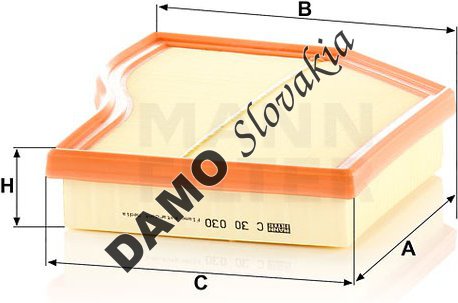 Vzduchový filter MANN FILTER C 30 030