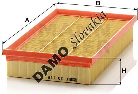 Vzduchový filter MANN FILTER C 30 115