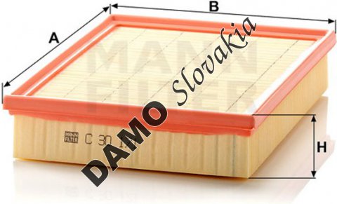 Vzduchový filter MANN FILTER C 30 171