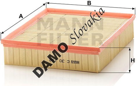 Vzduchový filter MANN FILTER C 30 198