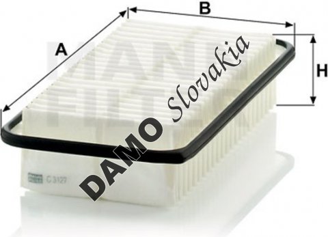 Vzduchový filter MANN FILTER C 3127