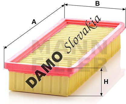 Vzduchový filter MANN FILTER C 3166