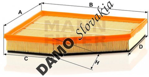 Vzduchový filter MANN FILTER C 31 143