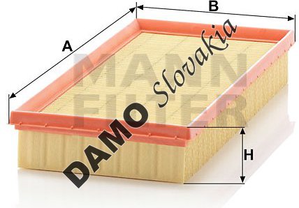 Vzduchový filter MANN FILTER C 3284/2