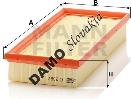 Vzduchový filter MANN FILTER C 3397