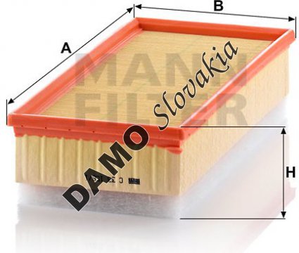 Vzduchový filter MANN FILTER C 33 156/1