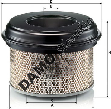 Vzduchový filter MANN FILTER C 33 922