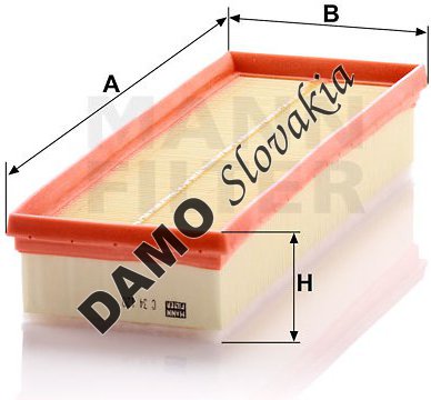 Vzduchový filter MANN FILTER C 34 120
