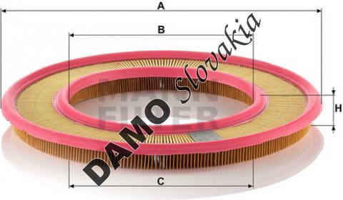 Vzduchový filter MANN FILTER C 3555