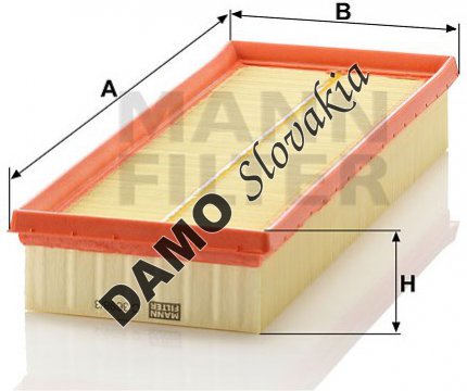 Vzduchový filter MANN FILTER C 3698/3-2