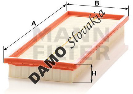 Vzduchový filter MANN FILTER C 3873