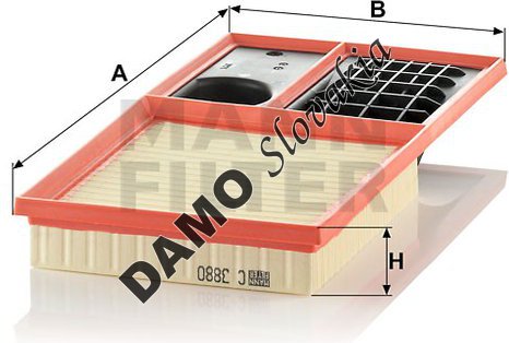 Vzduchový filter MANN FILTER C 3880