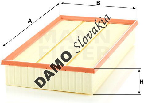 Vzduchový filter MANN FILTER C 38 002