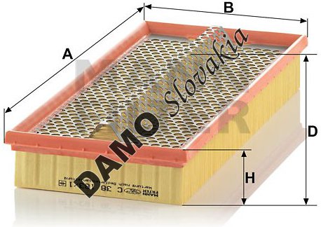 Vzduchový filter MANN FILTER C 38 163/1