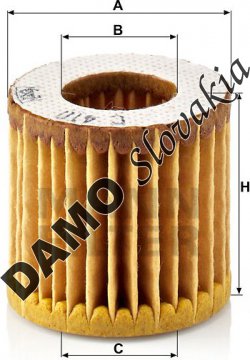 Vzduchový filter MANN FILTER C 410