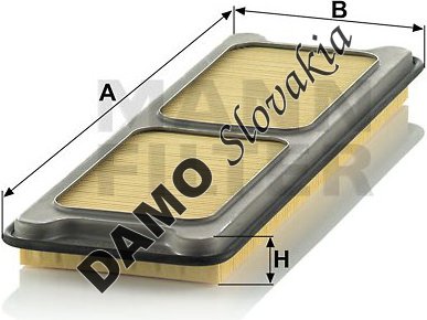 Vzduchový filter MANN FILTER C 4373/1