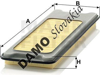 Vzduchový filter MANN FILTER C 4373/2