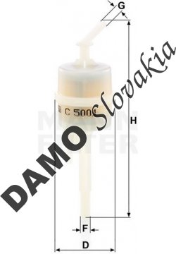 Filter odvzdušňovania MANN FILTER C 5001