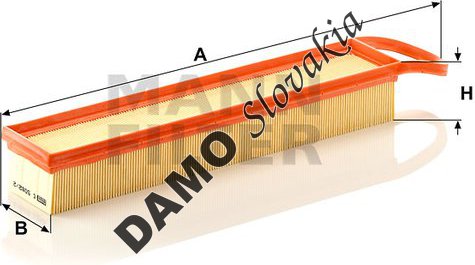 Vzduchový filter MANN FILTER C 5082/2