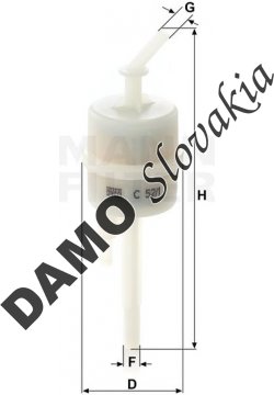 Filter odvzdušňovania MANN FILTER C 52/1