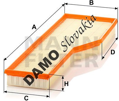 Vzduchový filter MANN FILTER C 54 165
