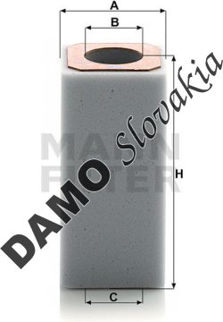Vzduchový filter MANN FILTER C 6003