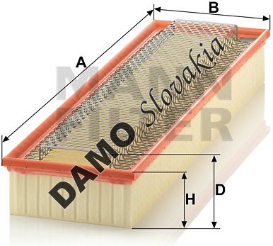 Vzduchový filter MANN FILTER C 60 345